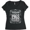 vintage made in 1965 perfectly aged a living legend Women's Triblend Scoop T-shirt