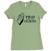 pray Ladies Fitted T-Shirt