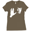 spock star trek leonard nimoy tribute Ladies Fitted T-Shirt