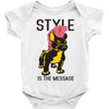 style is the message Baby Bodysuit