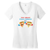 pizza debate Women's V-Neck T-Shirt