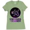 galaxy sos Ladies Fitted T-Shirt