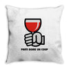 party a drink Throw Pillow