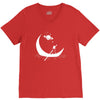 On The Moon V-Neck Tee