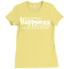 money can't buy you happyness, but hookers and coke don't make me sad Ladies Fitted T-Shirt