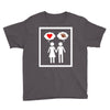 women thinking love Youth Tee