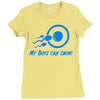 my boys can swim Ladies Fitted T-Shirt