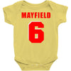 baker mayfield new jersey number Baby Bodysuit