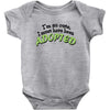 im so cute i must have been adopted Baby Onesie