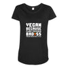 Vegan Because Plant Powered Badass Was Not an Offical Tittle Full Maternity Scoop Neck T-shirt