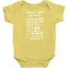 choose your weapon gamers Baby Bodysuit