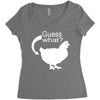 chiken butt Women's Triblend Scoop T-shirt