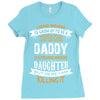 Super Cool Daddy Of A Freaking Awesome Daughter Ladies Fitted T-Shirt