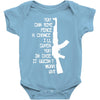 funny militaryarmymarines ak47 Baby Onesie