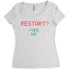 Restart? Women's Triblend Scoop T-shirt