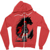 red revenge Zipper Hoodie
