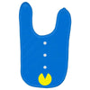 funny 80s pacman 'eating buttons' Baby Bibs