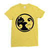 yinyang cats Ladies Fitted T-Shirt