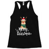 merry cristmas reindeer Racerback Tank