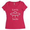 earth suck Women's Triblend Scoop T-shirt