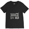 namaste in bed off shoulder V-Neck Tee