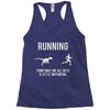 running, we all need a little motivation Racerback Tank