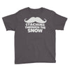 mustaching through snow Youth Tee