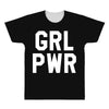 girl power white logo All Over Men's T-shirt