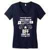Awesome Bff Looks Like Women's V-Neck T-Shirt
