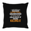I Never Dreamed I'd Grow Up To Be A Super Cool Grandfather Of Freaking Throw Pillow