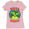 pizza party Ladies Fitted T-Shirt