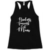 badass feminist cat mom Racerback Tank