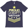 military, proud us army brother veteran u T-Shirt