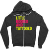 little boobed and tattoed Zipper Hoodie