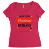 may your christmas be merry &amp; bright Women's Triblend Scoop T-shirt
