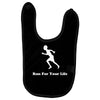 run for your life Baby Bibs
