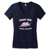 Save The Chubby Unicorns Women's V-Neck T-Shirt