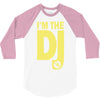 im a dj graphic tee mens 3/4 Sleeve Shirt