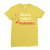 Too Busy Playing Fortnite Ladies Fitted T-Shirt