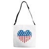usa flag 2 Adjustable Strap Totes