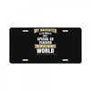 my daughter is the world's best special ed teacher. cool gift for mom License Plate