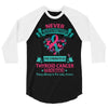 Thyroid Cancer Warrior 3/4 Sleeve Shirt