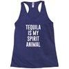 tequila is my spirit animal Racerback Tank