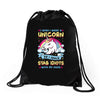 I Wish I Were A Unicorn So I Could Stab Idiots With My Head Drawstring Bags