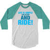 Eat Sleep Ride 3/4 Sleeve Shirt