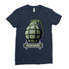hand grenade military army Ladies Fitted T-Shirt