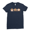 new! monkey Ladies Fitted T-Shirt
