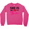she is my bestie Crewneck Sweatshirt