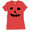 halloween jack o lantern Ladies Fitted T-Shirt