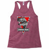 jurassic park raptor natural Racerback Tank